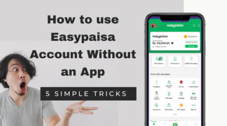 how to use easypaisa account without app